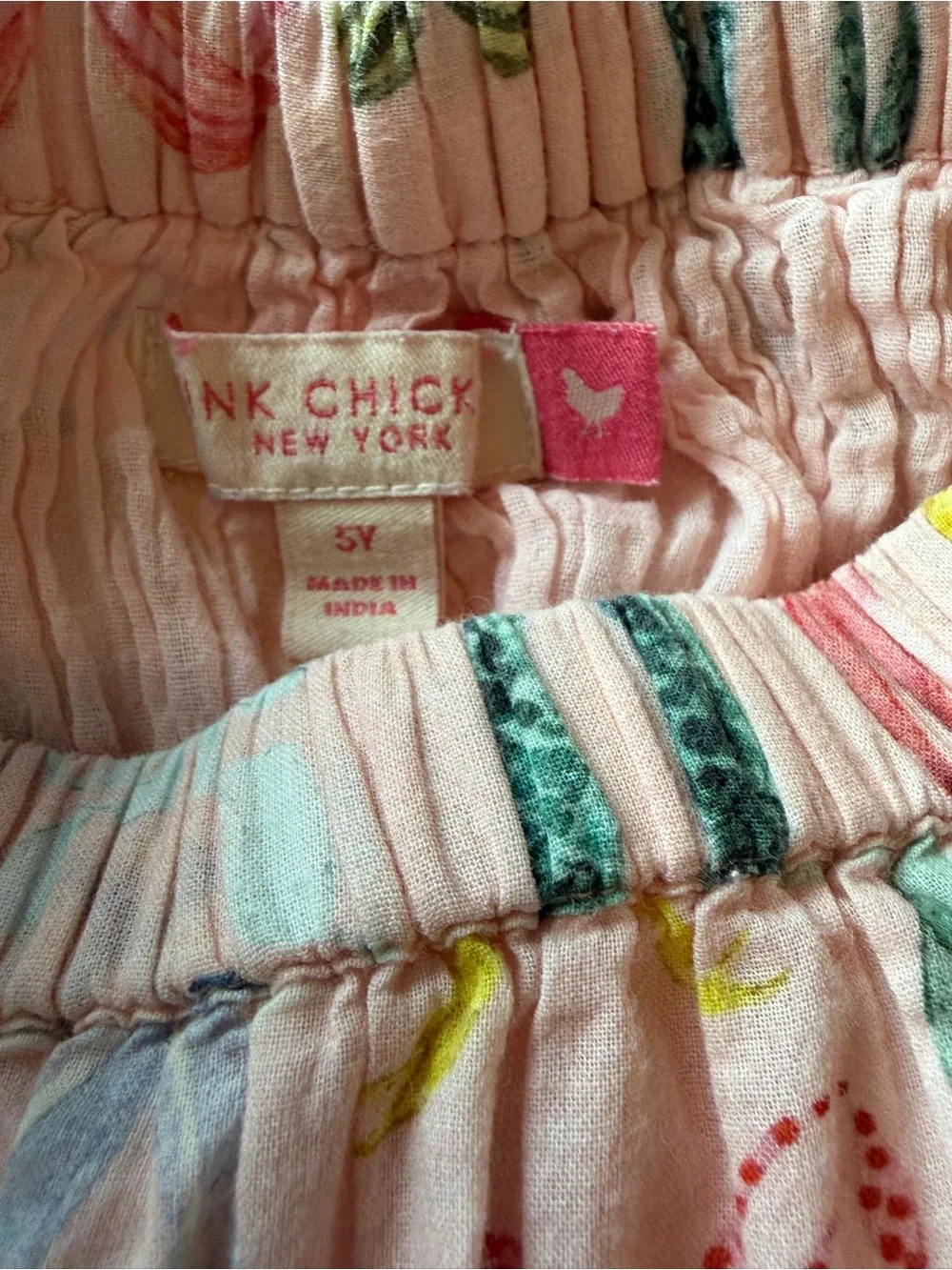 Pink Chicken Pink Bow-Print Tiered Skirt